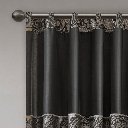 Aubrey Jacquard Curtain Panel Pair 50x84"