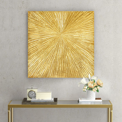 Sunburst Hand Painted Dimensional Resin Wall Art