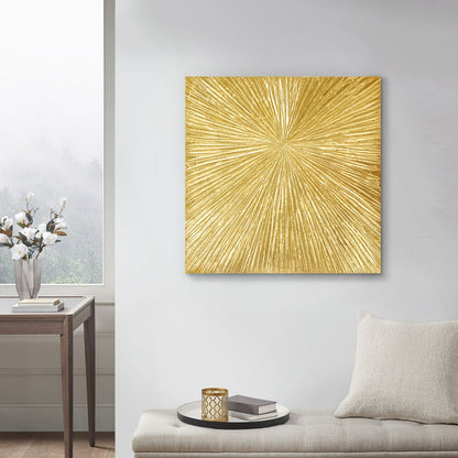 Sunburst Hand Painted Dimensional Resin Wall Art