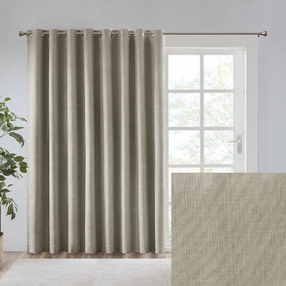Maya Printed Heathered Blackout Window Patio Panel