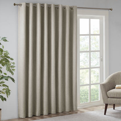 Maya Printed Heathered Blackout Window Patio Panel