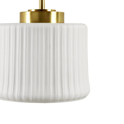 Luminex White Ceramic Wall Sconce with Adjustable Swing Arm