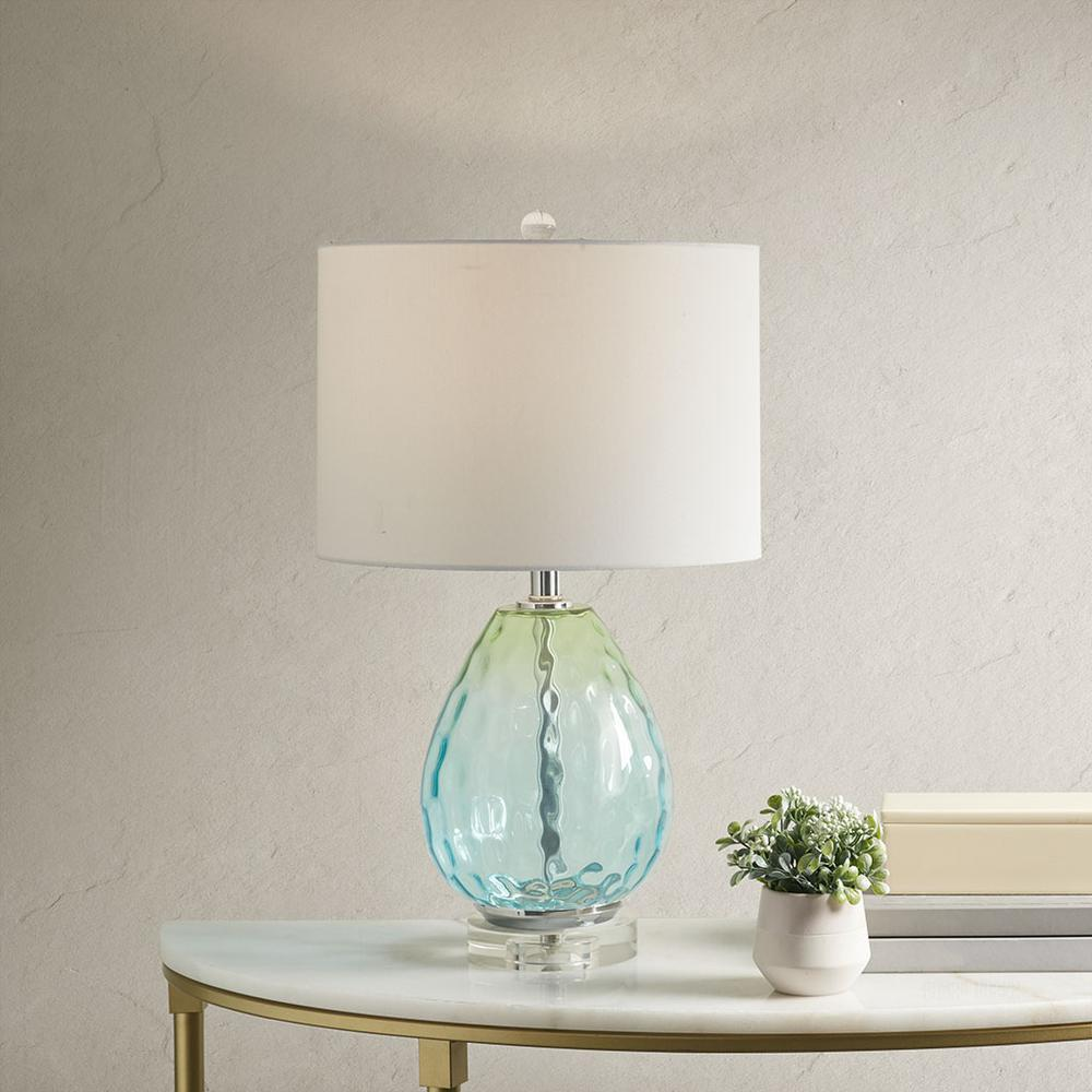 Urban Habitat Borel Glass Table Lamp with Tilt-Adjustable Shade - Rivour Home